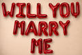 "Marry Me" Balloon Sign