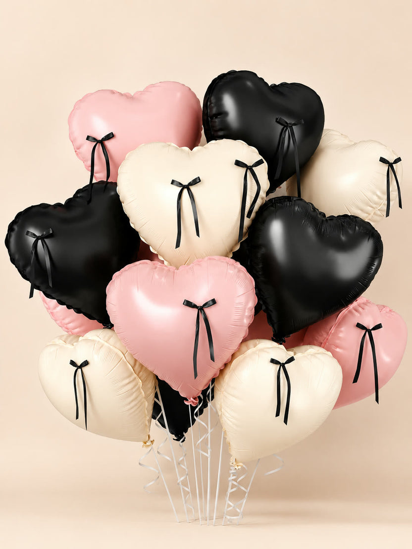 Elegant balloon bouquet with layered foil balloons - LaFia Flowers