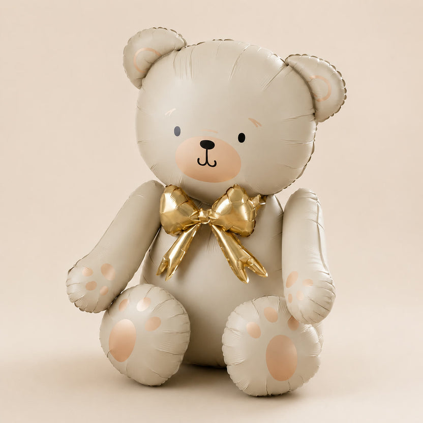 Bear-shaped foil balloon add-on, style two - LaFia Flowers