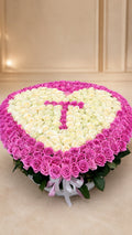 Single Initial Heart Box - 351 Roses
